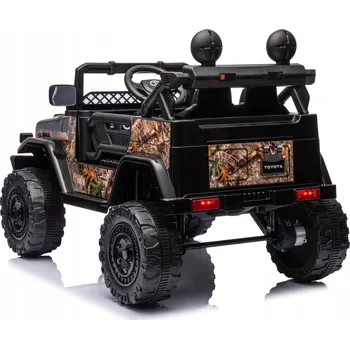 Dětské elektrovozidlo Toyota FJ Cruiser pro děti Černá Listy + Dálkové ovládání + Pohon 4x4 + Audio LED