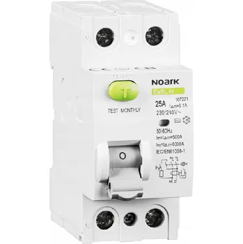 modulární přístroj a rozvaděč NOARK Proudový chránič 2P 40A 100mA typ A 108354