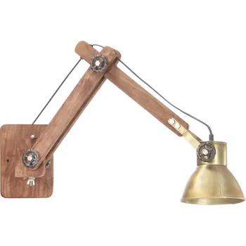 Nástěnné svítidlo Nástěnná lampa v industriálním stylu, mosazná,