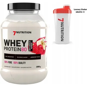 Protein Protein 7Nutrition WPC prášek bílá čokoláda - malina 2000 g