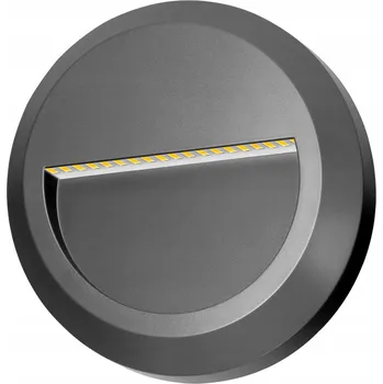 Venkovní osvětlení Adviti LED Venkovní Nástěnné Svítidlo Fasádní 1W 100lm IP65 4000K Šedé