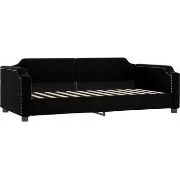 Pohovka Černá pohovka s funkcí spaní 223 x 110 x 66,5 cm