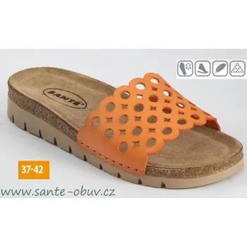 Dámská zdravotní obuv SANTÉ CB/51120 ARANCIO pantofel vel.37-42, --- - 38