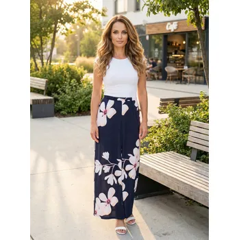 Dámská sukně Dámská sukně KIXMI PERSIS TMAVĚ MODRÁ XL