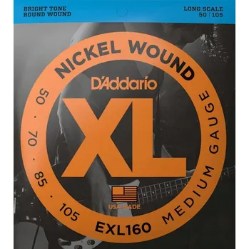 Hudebniny Struny pro baskytaru D'Addario EXL160