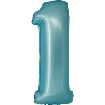Balónek Modrý balónek číslice 1 ks