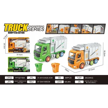 autíčko Popelářské auto se světly a zvuky, zelené