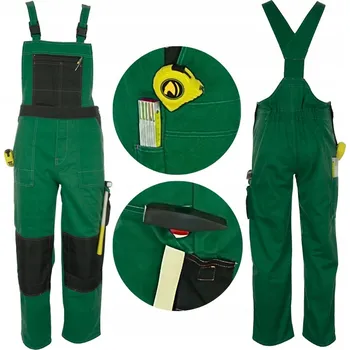 Pracovní obuv Pracovní kalhoty Specto zahradnické, zelené, dlouhé s kapsami, velikost vel.