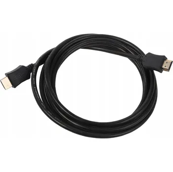 Video kabel HDMI kabel 3M s přímým konektorem černý, přímé konektory samec, 3M černý