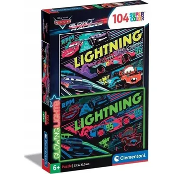 Puzzle PUZZLE 104 DÍLKŮ SVÍTÍCÍ AUTA CLEMENTONI 25758