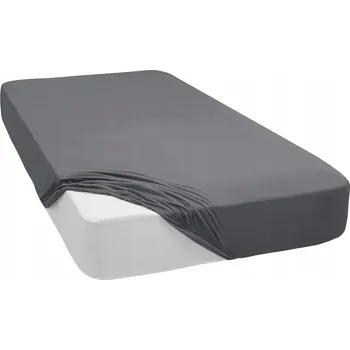 Prostěradlo Prostěradlo bavlna Jersey 160x200 antracit , ocel, tmavě šedá