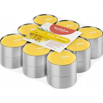 Svíčka Čajová svíčka parafinová Mimoza Bolsius 18 ks