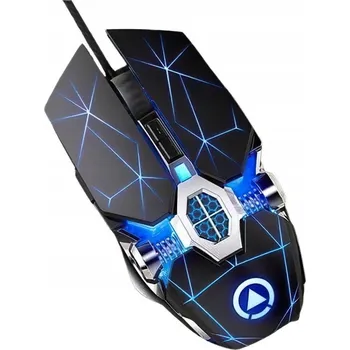 Myš Herní myš Mechanic - Černá/Drátová KP-37824