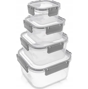 Dóza na potraviny 4x Kuchyňské dózy s těsněním na potraviny - sada dóz