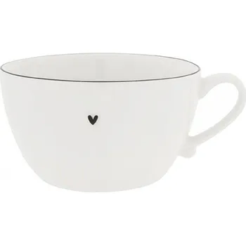 Miska na polévku White/Heart Black Bastion Collections