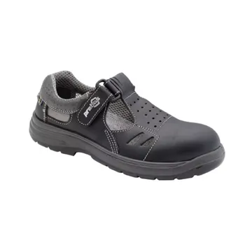 Dámské pantofle Prac.sandály s oc.špicí+planž. 46 černá