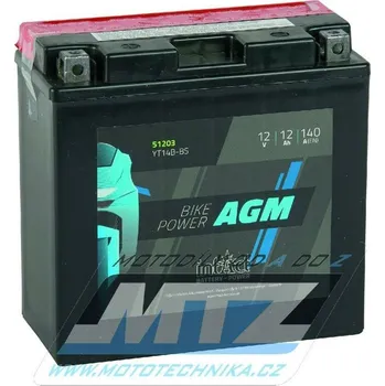 Auto-moto baterie Baterie (akumulátor motocyklový) YT14B-BS (12V-12Ah) B-YT14BBS