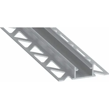 LED lišta Profil hliníkový AL-PROFIL NIPO SILVER ANODIZED 2M (10-1584-20) vestavný barva stříbrná GXLP2145 Greenlux