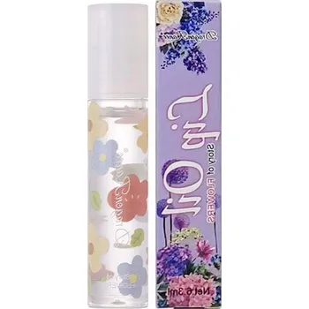 Přípravek na rty Hydratační olej na rty lesk roll-on květinový balzám č. 04