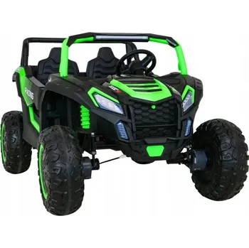 Dětské elektrovozidlo Elektrické autíčko pro děti Ramiz zelené, dvoumístné, 24V, nosnost 100 kg