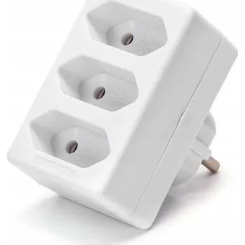 Elektrická zásuvka Elektrická Zásuvka rozbočka Aigostar bílá