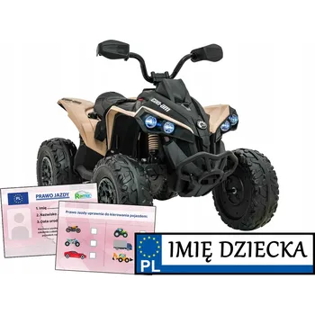 Dětské elektrovozidlo Velká čtyřkolka na akumulátor Maverick ATV + 2 silné motory 200W quad jako dárek