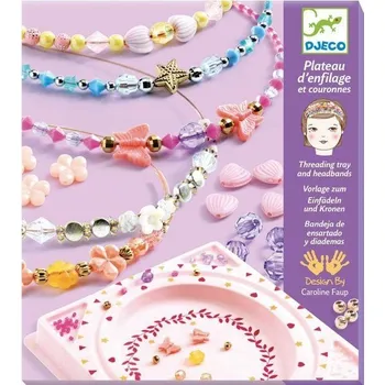 kreativní sada Sada na výrobu náramků Djeco z perliček a korálků