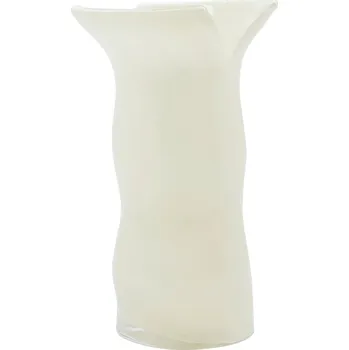 Váza House Doctor Skleněná váza Cuff Off-white