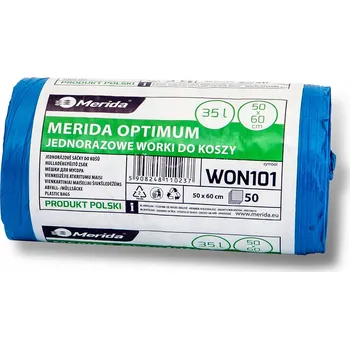 Pytle na odpadky Modré pytle na odpad Merida 35 l, 50 kusů