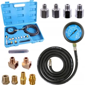 Autodiagnostika MĚŘIČ TLAKU OLEJE TESTER DIAGNOSTICKÝ SADA PRO MOTOR 12 DÍLŮ POUZDRO