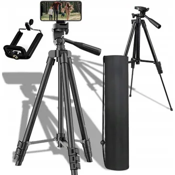 STATIV 4v1 TRIPOD DLOUHÝ S DRŽÁKEM NA TELEFON, DÁLKOVÝM OVLADAČEM 106 CM + DÁLKOVÉ OVLÁDÁNÍ PRO SELFIE