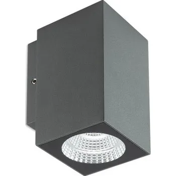 Venkovní osvětlení LED venkovní nástěnné svítidlo 245 lm 2700K IP65 antracit REDO QUAD 90814