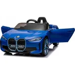 Dětské Autíčko akumulátor i4, modré, pomalý start, EVA ekokůže