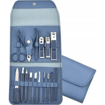 SADA NA MANIKÚRU A PEDIKÚRU NA NEHTY 16 DÍLŮ MODRÁ