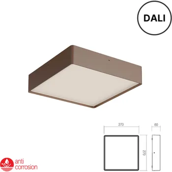 Venkovní osvětlení LED venkovní stropní svítidlo 2803 lm 2700K+3000K IP65 rezavě hnědá REDO NOX 91055-DALI
