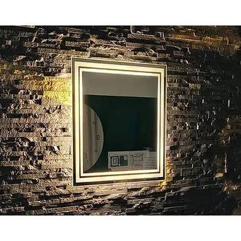 Zrcadlo Zrcadlo LED Capricornus | 70x70 cm | Nástěnné | 3 LED | Vyrobeno v PL