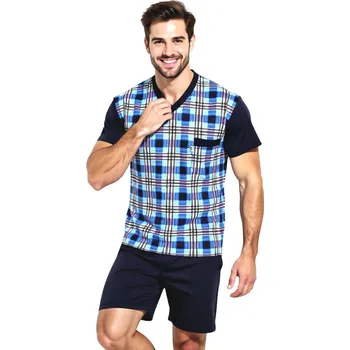 Pánské pyžamo Pánské Pyžamo Krátké FOLTÝN PK 536 Velikost: S