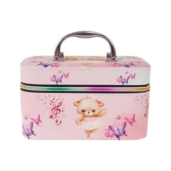 Kufr vel. S se zrcátkem, se zapínáním na zip; 19x12x11cm, Box (cs, Vizopol)