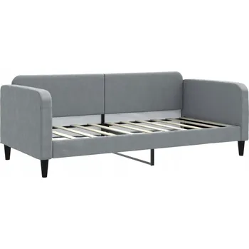 Pohovka Světle šedá rozkládací pohovka 213 x 100 x 75 cm