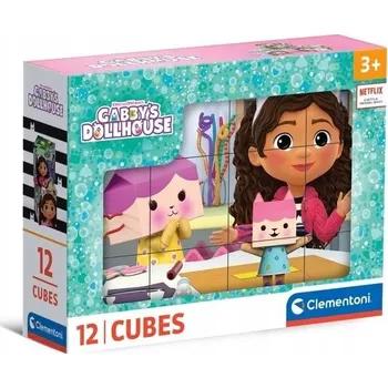 ostatní stavebnice Otočné STAVEBNICE 12 dílků Gabiin domeček CLEMENTONI 41193 CLM CLEMENTONI