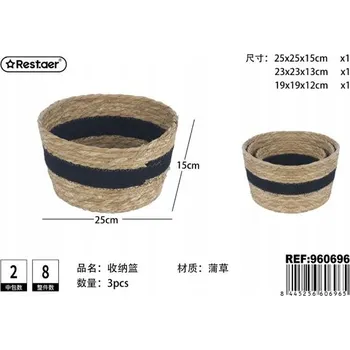 Úložný box Sada úložných košů 3 kusy