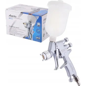 Stříkací pistole MINI LAKOVACÍ PISTOLE HVLP 0,5MM NÁDRŽKA 250ML PRO OPRAVY LAKU