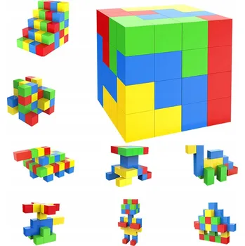 ostatní stavebnice Stavebnice stavebnice STEM 64 dílků barevné senzorické pro děti 3+