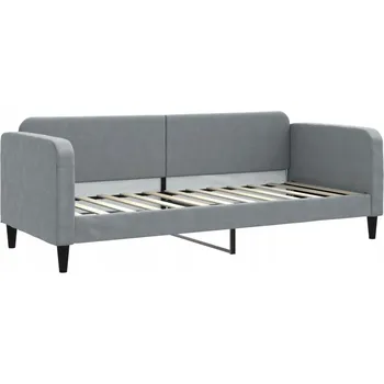 Pohovka Světle šedá pohovka s funkcí spaní 223 x 90 x 75 cm