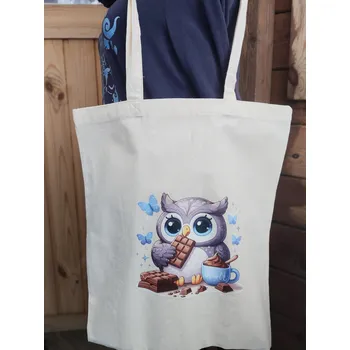 Nákupní taška Plátěná taška,, Mlsná sovička,,