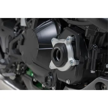 Zavazadlo na motocykl SW MOTECH Engine case protector Black/Silver. Kawasaki Z900 models (16-)