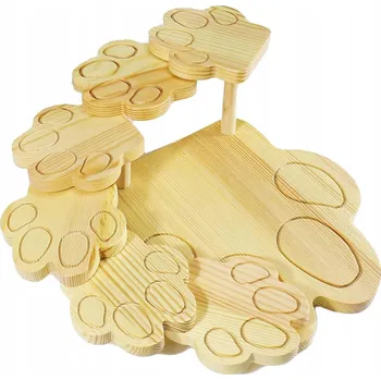 Podnos pro servírování sushi pochoutek, podnos z bambusu, patrový, 36 cm × 11 cm