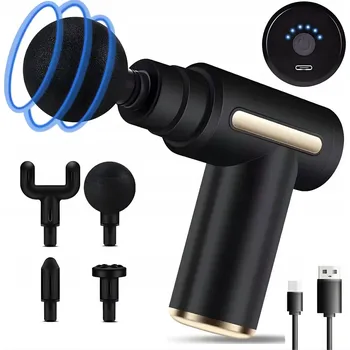 Masážní přístroj Masážní Pistole WR - 39218 - Černá KP-39218