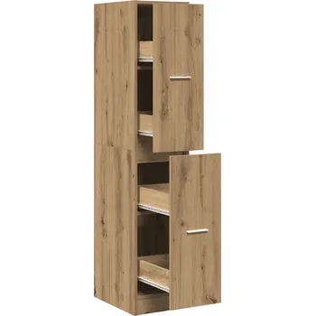 Komoda Lékárnička Skříňka z dřevotřísky, Dub Artisan, 30x41x144,5 cm