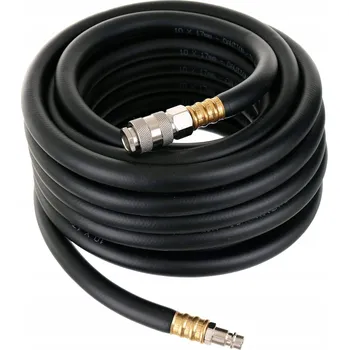 Příslušenství ke kompresoru GUMOVÁ PNEUMATICKÁ HADICE KE KOMPRESORU 10 METRŮ S RYCHLOSPOJKAMI, ZESÍLENÁ PROVEDENÍ